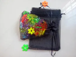 Bolsas de jóias 25/35cm 500pcs sacos de presente multicoloridos para jóias/casamento/natal/aniversário saco de fio com alças embalagem presentes organza