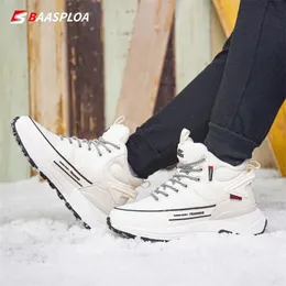 Andra sportvaror Baasploa vinterkvinnor varma sneakers bomullsskor mode nonslip snöstövlar kvinnliga utomhus bekväma ankelstövlar 231009