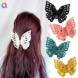 Fashion Butterfly Claw Clip for Women Girls Sweet Hair Claw Frosting Hair Clamps Crab Headband Winter Hair Accessories C363