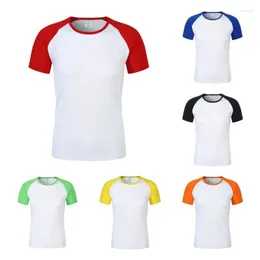 Camiseta masculina sublimação em branco camisa de poliéster camisetas roupas esportivas multi cor camisetas para personalizar impressão imagem do logotipo