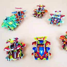 Favor de festa 50 pcs papel divertido DIY montado carro brinquedos educativos crianças aniversário chá de bebê presente jardim de infância meninos meninas prêmio caixa pinata