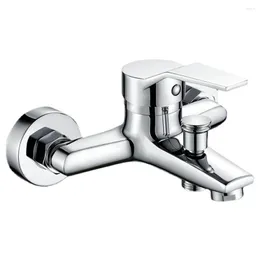 Bathroom Sink Faucets 1pcs Zinc Alloy Cold Water Mixer Tap Kits Two Outlet Holes For Kitchen Shower Room Home Improvement Parts