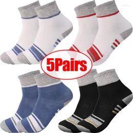 Men's Socks Men Sport Cotton Breathable Deodorant Casual Business Color Blocking Middle Tube Winter Warm Sock Antibacterial