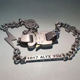 Chains Chain Men Women 1017 ALYX Necklace Openwork Letters Stainless Steel Metal Necklaces 9SMChains201I