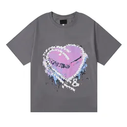 2023 maglietta designer Lettere camicia top popolari logo tees modella viola creativa creata maglietta a manica corta per uomo e donna my top spotify grigio s-xl