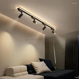 Plafoniere Illuminazione moderna a LED con faretto Lampada per soggiorno Camera da letto Sala da pranzo Negozio di abbigliamento Corridoio