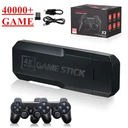 Portable Game Players GD10 Video Stick 4K Console 2 4G Double Wireless Controller 40000 Games 128GB Retro for TV Boy Christmas Gift 231007