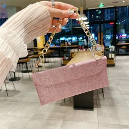 豪華なユニバーサルネックレスグリッターハンドバッグVogue電話ケースiPhone Samsung Sony LG Google Sturdy Sparkle Magnetic Lychee Grain Leather Purse Protective Shell