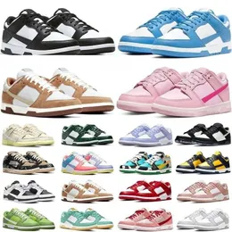 White black panda mens Running shoes Pale Ivory Canvas photon dust reverse brazil grey fog argon blue triple pink UNC valentines day low sneakers for kids women GAI