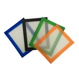 Popular FDA platina curada produto comestível tamanho pequeno 102x127mm antiaderente concentrado de óleo liso almofada de tapete de silicone