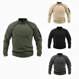 Giacche da uomo Giacca da uomo US Tattico Outdoor Polare Maschile Cappotti antivento Cerniere calde Pullover Uomo Maglione Tinta unita Abbigliamento Palestra Sport Top 231009