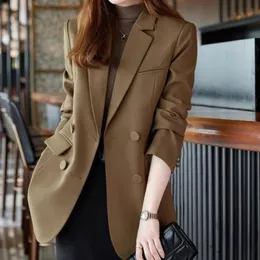 Womens Suits Blazers Classic Women Fashion Elegant AllMatch Simple Solid Solid High Street Casual Chic Blazer Office Lady Clothing 231009