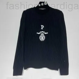 Suéteres femininos designer moda malha mangas compridas camisolas geométricas padrão clássico suéter senhora elegante malhas manga mulheres listradas top 22ss 6vhz
