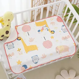 Cloth Diapers Medium Size 50x70cm Reusable Baby Waterproof Mattress Bamboo Cotton Diaper Changing Floor Game Mat Washable born Urine Pad 231006