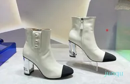 Womens Boots Luxury Designer Shoes ROCKOKO biker Shoe with stretch fabric original FF LOGO -N077