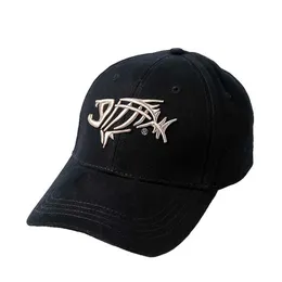 Шариковые шапки KLV Регулируемая рыболочная вышитая бейсбольная шляпа мужская солнечная шляпа летнее хип -хоп.