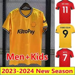 23 24 NETO HEE CHAN CUNHA Soccer Jerseys SARABIA Football Shirts 2023 2024 Home AWAY N. SEMEDO JOAO GOMES KILMAN BELLEGARDE GONZALEZ J.OTTO Men Kids uniforms