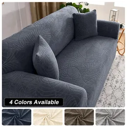 Chair Covers Leorate Elastic Jacquard Sofa Stretch Couch Cover Sectional L Shape Slipcover Corner for Living Room 1234 Seater 231009