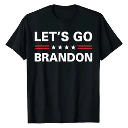 Camisetas Unisex 100% de algodón Lets Go Brandon, divertidas camisetas Vintage para hombre, novedad, camiseta de gran tamaño, camiseta informal para mujer 270W