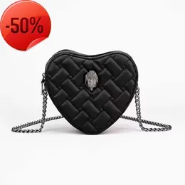 UK Luxury Kurt Geiger Eagle Head Rainbow Contrast Heart shaped Women's Bag Spliced Bird Cross border Hot Sale6