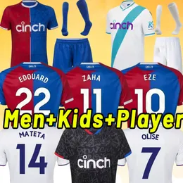 2023 2024 PALACE Piłka nożna 23 24 Milivojevic olise Kouyate Crystals J.AYEW Zaha Mateta Chlupp Palace Maillots de Foot Benkae Schlupp Football Shirt