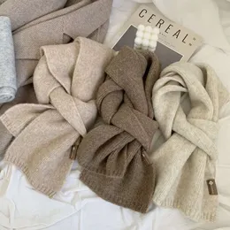 The of the scarf is also too beautiful~versatile milk tea beige apricot color imitation fluffy little winter