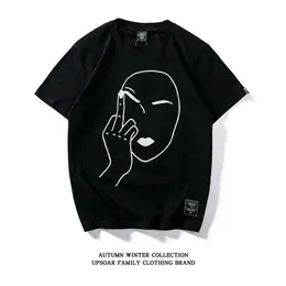 Cara sonriente Camiseta de diseñador Moda casual para hombres y mujeres de manga corta en blanco y negro Camiseta de algodón de alta calidad 243r