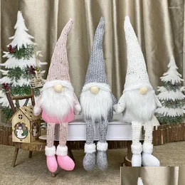 Juldekorationer Juldekorationer gnome 2023 Faceless Doll Merry For Home Ornament Happy Year 2024 Noel Xams Home Garden Fes Otwid