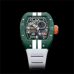 Luxury RMiles Swiss Watch ZF Factory Tourbillon Automatic Movement Wristwatch Rm Pilot Sport Wrist Watches Series Rm029 Carbon Fiber Material Used