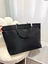 Carryall mm alça de ombro saco preto bolsa de náilon sacola para mulheres luxo designe saco de alta capacidade senhoras compras casuais