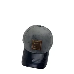 Simple New Retro Special Baseball Cap Western Style Letter Label Men and Women Color Matching Peaked Cap