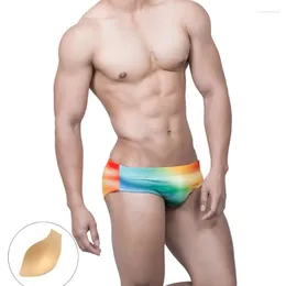 Herren-Bademode, Badehose, Strandhose, Surf-Badeanzug, niedrige Taille, sexy Surfbrett-Steigungspolster, Push-up-Schwimmbadeanzüge