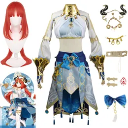 Genshin Impact Nilou Sumeru Hydro Cosplay Costume Full Set Headwear Tattoo Dress Outfits for Comic Anime Halloween Clothscosplay