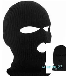 Stickad Full Face Cover Ski Mask Winter Balaclava varm stickad mask för utomhussport