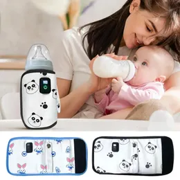 병 워머스 멸균기# 베이비 우유 병 따뜻한 쉬운 USB 충전 사료 먹이 우유 간호 병 단열 가방 어린이 야외 겨울 231010 231010