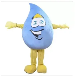 Halloween Costume da mascotte con goccia di pioggia blu carino di alta qualità Set Gioco di ruolo Costume da gioco Costume Natale Pasqua Adulto