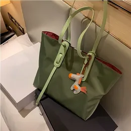 Shopping Bags High-quality Nylon Large Bag Large-capacity Tote Bag OL Shopping Bag Shoulder Handbag Woman Handbag 231006