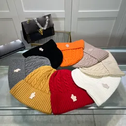 Jesienne i zimowe wełniane polarowe ciepło projektant czapka czapka para maska ​​cukierka kolor kolor na wakacje sportowy list haftowy