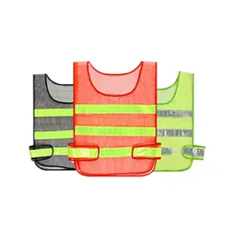 Reflective Safety Vest 3 Colors High Visibility Reflective Safety Clothing Hollow Grid Vests Warning Working Construction Traffic Work Safety Clothes Q14
