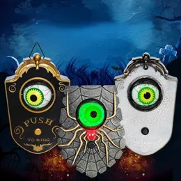 Outros suprimentos de festa de evento Halloween One-eyed Doorbell Decoração Ghost Festival Toy Bar Glow Horror Sound Q231010