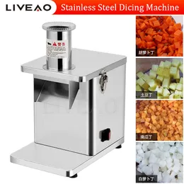 Automatic Vegetable Cutter High Speed Fruits And Vegetables Grinding Granules Machine Kitchen Mincing Equipment