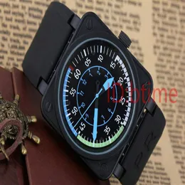 BBR-01 Airspeed New Bell Aviation Flight Flight Mens Automatyczny ruch Limited Edition Mechanical Watches Fashion guma stal nierdzewna 259c