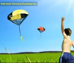 5Set Kids Hand Throwing Parachute Toy For Children's Educational Parachute With Figure Soldier Outdoor Fun Sports Play Game