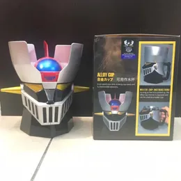 Transformation Toys Robots 410ml anime anime Mazinger Z Transformation Robot Coffee Coffee Coffee Coffes with Lid Stains Steel Cup Office Milk Cups Drinkware 231009