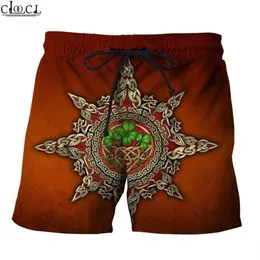 Est irlandês dia de são patrício moda calças masculinas impressão 3d hip hop shorts masculinos verão praia casual streetwear drop317l