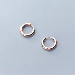 925 Sterling Silber Kleine Creolen für Frauen Mädchen Runde Kreis Ohrring Schmuck Ohr Accessories306N