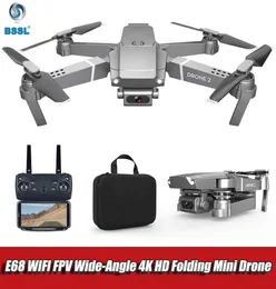GPS Drone 4K camera RC foldable Drones HD Adjustment 50x zoom Camera Wide Angle E68 WIFI FPV RC Quadcopter Gift for adults 1080p8959438