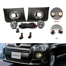 Car LED front bumper Fog Lights Fog Lamp For Toyota Probox succeed 2016-2022 Chrome Trim Harness Wiring Cover Grille
