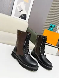 Botas de grife moda clássico martin botas de couro ao ar livre chelsea antiderrapante botas de sola grossa feminina sola grossa sapatos casuais 35-41