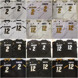 NCAA COLORADO BUFFALOES Football Jersey 2 Shedeur Sanders 12 Travis Hunter Jersey Size S--6XL